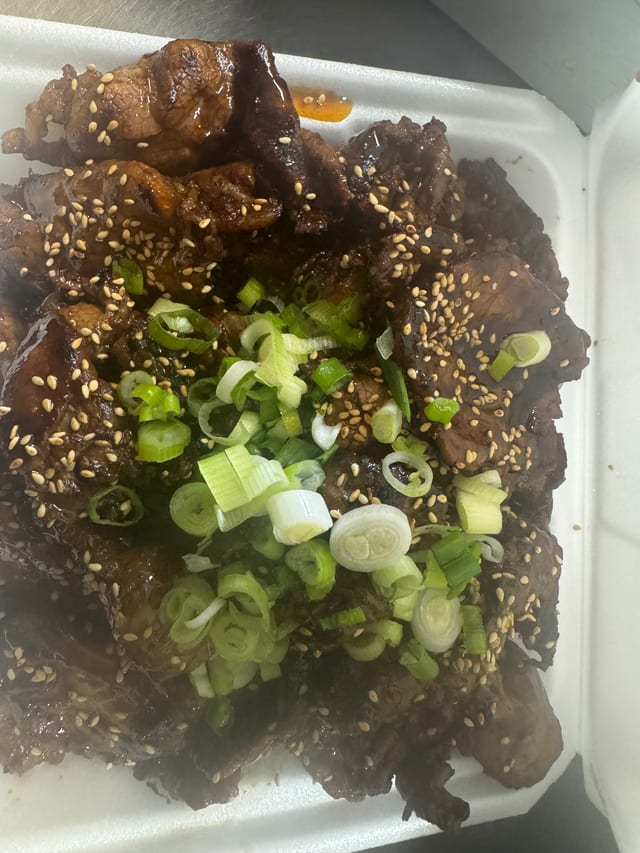 Half Pan Teriyaki Beef.