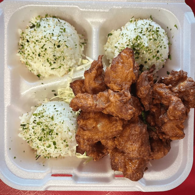 Mochiko Chicken Plate.