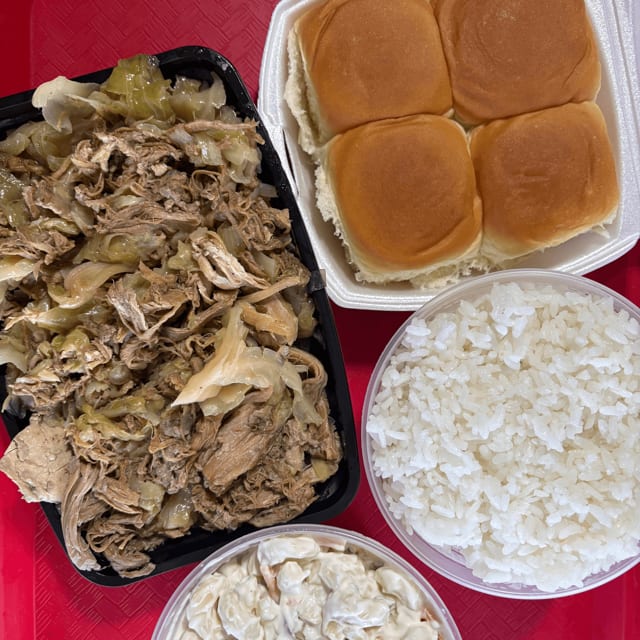 Kalua Pork & Cabbage Ohana Dinner.