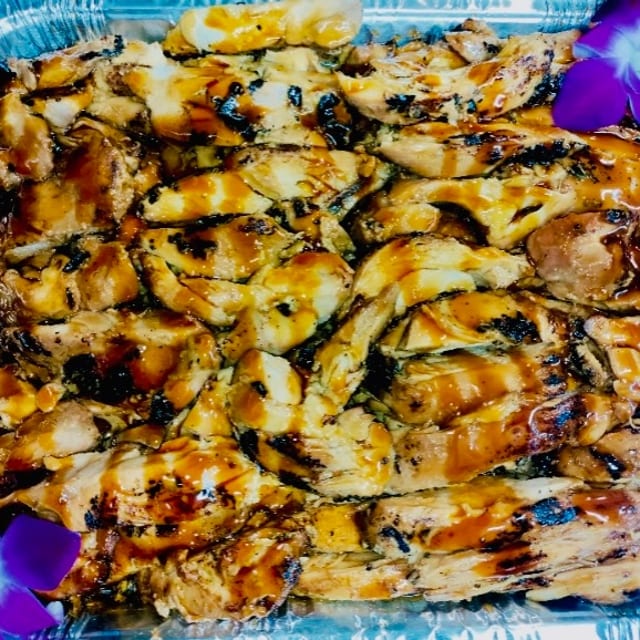 Full Pan Teriyaki Chicken.