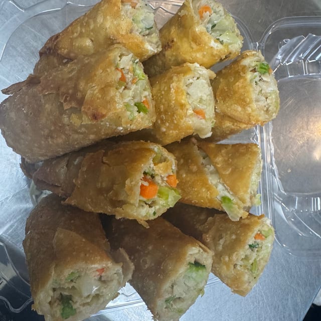 Pork Veggie Egg Roll Tray.
